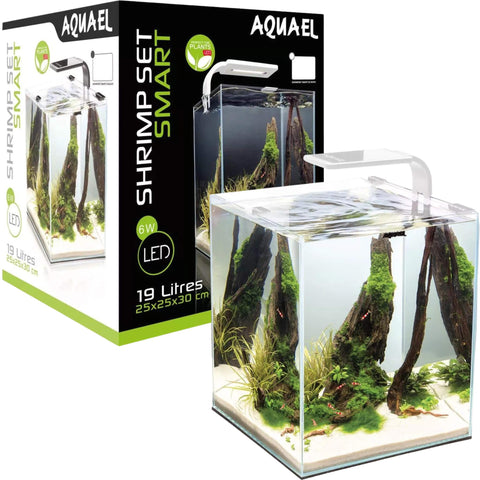 Aquael aquarium shrimp set smart plant II 10/10L White, 20x20x25