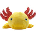 Axolotl Kuscheltier gelb mit blauen Augen