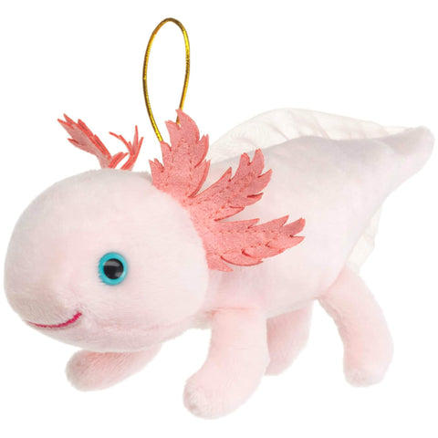 Kleines pinkes Axolotl Plüschtier mit Schlaufe