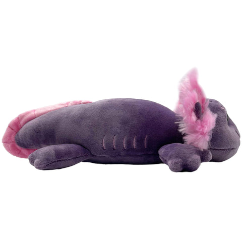 Violettes Axolotl Plüschtier mit Glitzeraugen