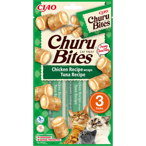 CIAO Churu Katzensnack Bites Huhn & Thunfisch 3 x 10 g