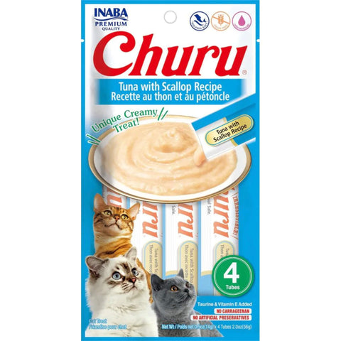 CIAO Churu Katzensnack Pürees Thunfisch & Jakobsmuschel 4 x 14 g