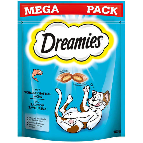 Dreamies Snacks mit Lachs Mega Pack