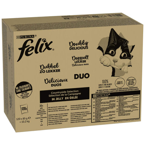 Felix Nassfutter AGAIL Doppelt lecker Fleisch 120 x 85 g