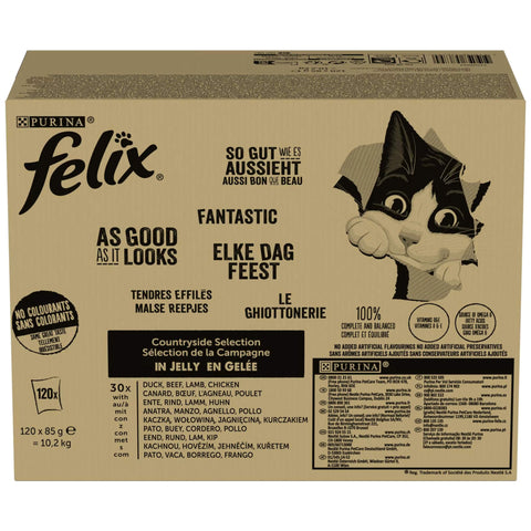 Felix Nassfutter AGAIL Fleisch 120 x 85 g