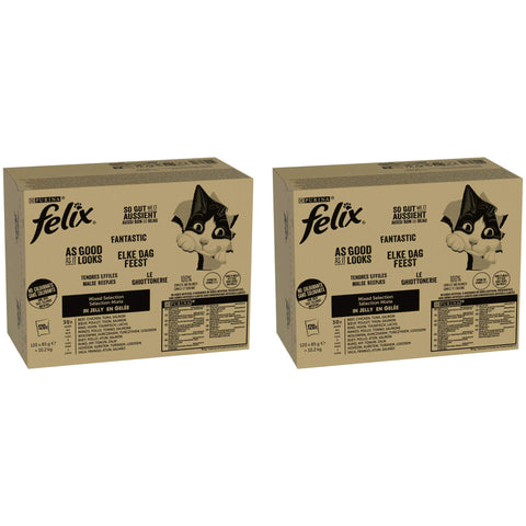 Felix Katzen Nassfutter AGAIL Mixed Selection 2 x 120 x 85 g