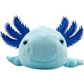 Glow-in-the-dark Axolotl Plüsch hellblau leuchtend