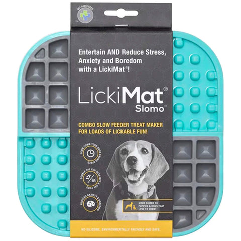 LickiMat Futtermatte Dog Slomo 20 x 20 cm Türkis