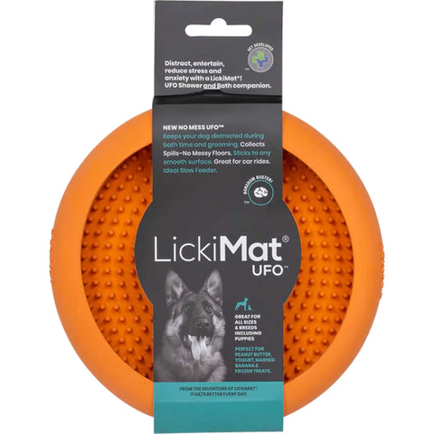 LickiMat Schlecknapf Dog UFO 18 cm Orange