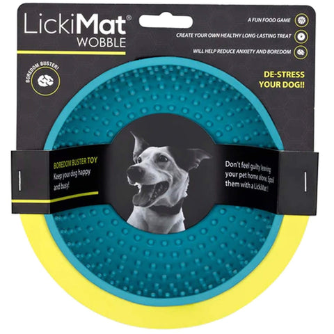 LickiMat Schlecknapf Dog Wobble 17 x 17 cm Türkis