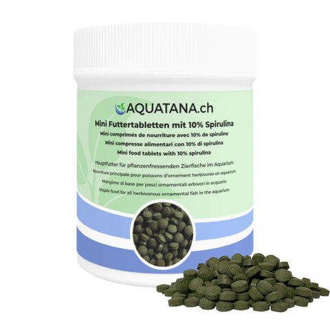 Mini Futtertabletten mit 10 % Spirulina