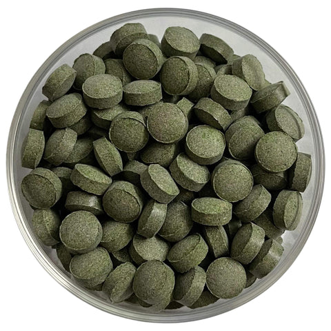 Mini Futtertabletten mit 10 % Spirulina