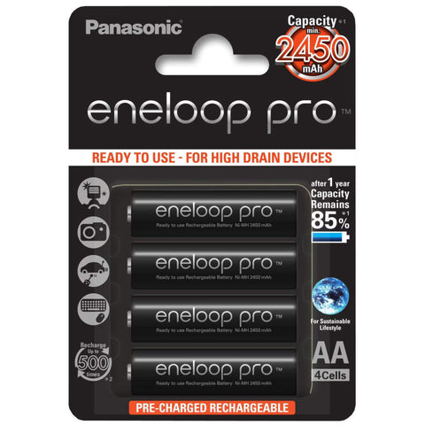 Panasonic Akku Eneloop Pro BK-3HCDE/4BE 2500 mAh