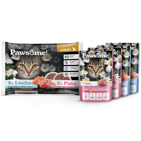 Pawsome Katzenfutter Adult Light Lachs & Truthahn