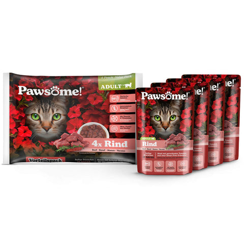 Pawsome Katzenfutter Adult Rind