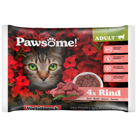 Pawsome Katzenfutter Adult Rind