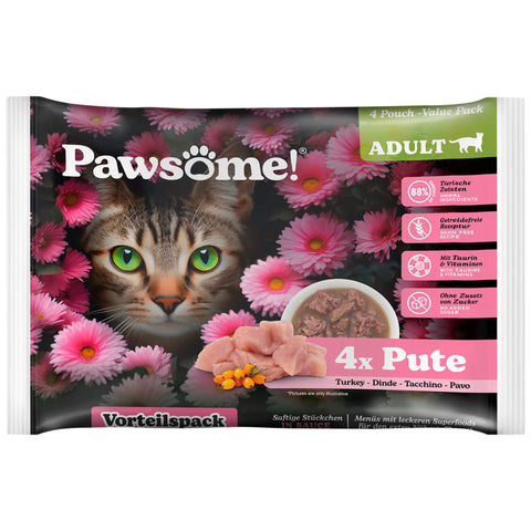 Pawsome Katzenfutter Adult Truthahn