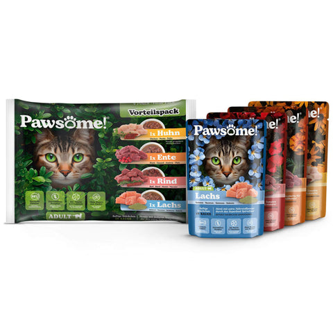 Pawsome Katzenfutter Vorteilspack Adult