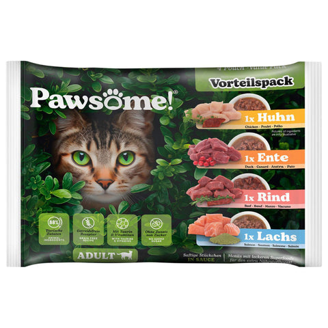 Pawsome Katzenfutter Vorteilspack Adult