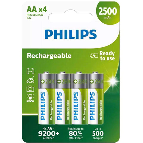 Philips Akku Rechargeable AA 4 Stück