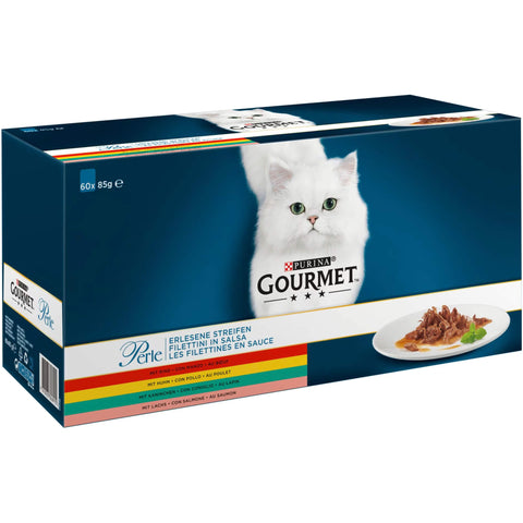 Purina Katzen Nassfutter Gourmet Perle erlesene Streifen 60 x 85 g