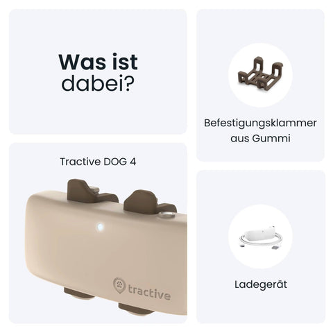 tractive GPS-Tracker LTE für Hunde braun