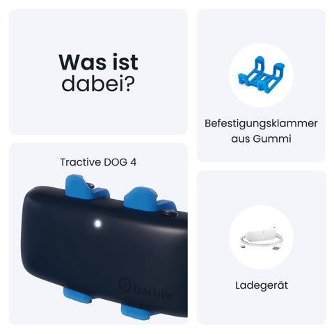 tractive GPS-Tracker LTE für Hunde dunkelblau