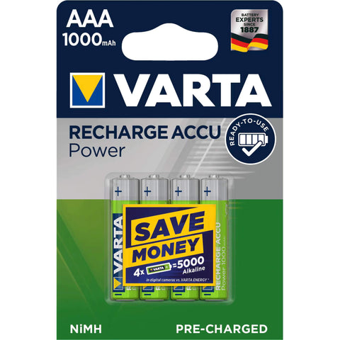 Varta Akku AAA 1000 mAh 4 Stück