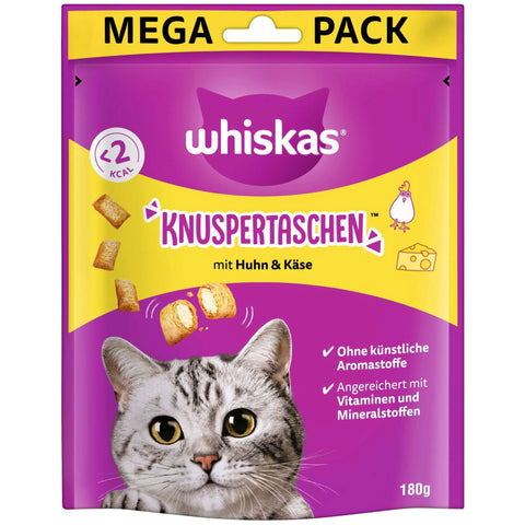 Whiskas Knuspertaschen mit Huhn & Käse Mega Pack