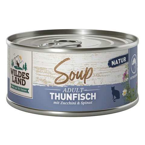 Wildes Land Katzensnack Soup Thunfisch 12 x 80